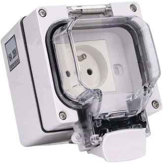 OEM Enchufe Exterior Ip66, Caja De Toma De Corriente Mural Impermeable, Est&aacute;ndar Franc&eacute;s, 250v 16a - Crezuo