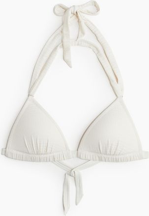 H&M Push-up Triangel-Bikinitop - White