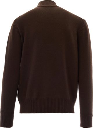 Paolo Pecora Mens Roll-Neck Jumper Beaver Virgin Wool Jumpers Sweater