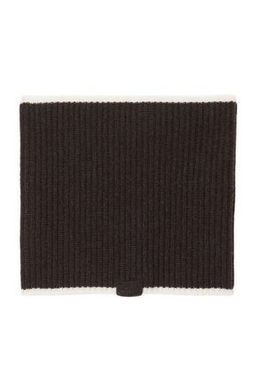 Sandro Ribbed knit neck warmer in Brown at Nordstrom