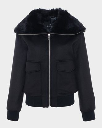 Gorski Jacket with Select Lamb Shearling Collar