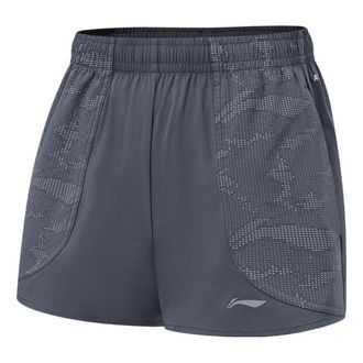 Li-Ning (WMNS) Li-Ning Logo AT DRY Running Shorts Dark Grey AKST478-2