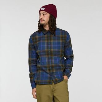 Cotopaxi Quedo Flannel Shirt - Mens in Deep Sea Plaid at Nordstrom, Size X-Large