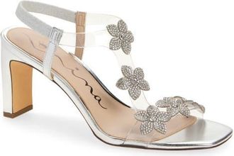 Nina Annmari Sandal in Silver at Nordstrom, Size 8.5