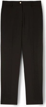 Motivi Chino Broek in Cr&ecirc;pe Jersey - Dames - Vrijetijds broeken - Zwart - XS - Polyester - Broeken