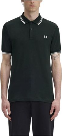 Fred Perry Polo Shirts - Heren - Polos - Groen - S - Katoen - Tops