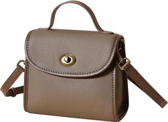 Generic SAGECARRY Womens Leather Crossbody Bags for Women, Shoulder Bag with Adjustable Strap, Compact Womens Cross-Body Bags (Grey)