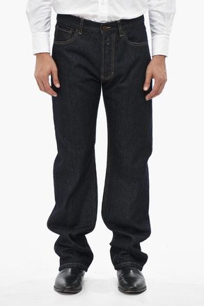 Alexander McQueen Straight-Leg Jeans with Visible Topstitching 23cm Alexander McQueen