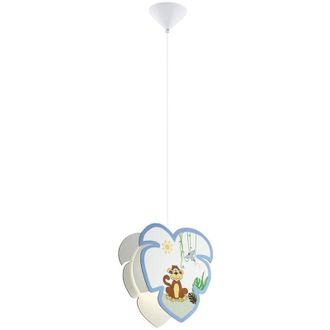 ETC Shop Lampada a sospensione a soffitto per sala giochi con luce a pendolo per bambini Smart Home in un set che include lampadine a LED RGB