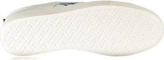 Napapijri Logo-Striped Leather Sneaker - White
