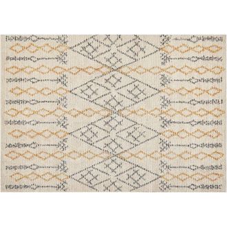 Beliani Rug KADAPA Beige 160 x 230 cm Cotton