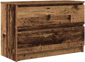 vidaXL Vidaxl - Mueble de tv de madera antigua 80x35x54 cm Madera de ingeniería