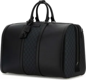 Gucci Mens Canvas Travel Bag Black