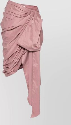 Chlo&eacute; draped asymmetric wrap knee-length skirt
