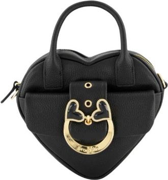 Braccialini Tassen, Dames, Zwart, ONE Size, Leer, Mini Tas Hart Silhouet