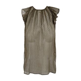 Aspesi Overhemden, Dames, Groen, XS, Microq. Milit. T-shirts en Polos