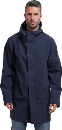 Save The Duck Lange Jas - Heren - Jassen - Blauw - Maat: M Nylon