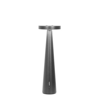 Zafferano l&aacute;mpara de mesa led recargable negra ip65