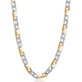 Pompeii3 Mens 14k Gold (108gram) or Platinum (203gram) 8.5mm Diamond Chain Necklace 20