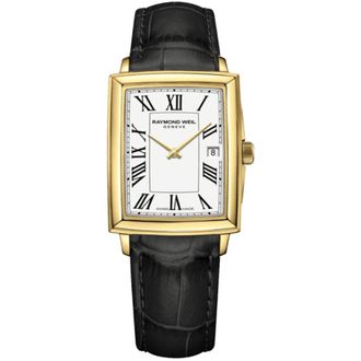 Raymond Weil Toccata White Dial Leather Strap Womens Watch 5925-PC-00300