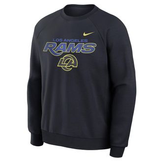 Nike Los Angeles Rams Rivalries Collection Primary Nike Mens Dri-FIT NFL Pullover Crew in Blue | 03EK4FA9X-3EU
