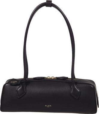 Alaia Tassen, Dames, Zwart, ONE Size, Leer, Le Teckel Medium Bag