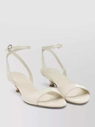 Aeyde zelia 35mm ankle strap kitten heel sandals