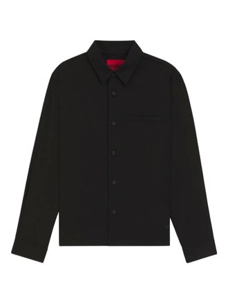 HUGO BOSS buttoned shirt - men - Lyocell/Cotton/Polyester/Cotton - S - Black
