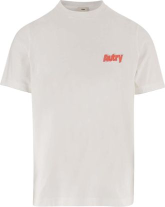 Autry Beige Cotton Logo T-shirt