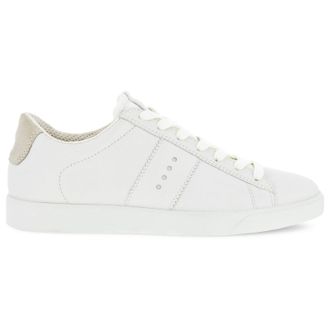Ecco Ecco Street Lite 212803 Full Grain Leather Womens Low Top Trainers - White Shadow White - Size:UK 8-8.5