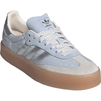 adidas Sambae Sneaker in Crystal Sky/Silver/Pearl at Nordstrom, Size 10.5