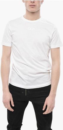 Diesel Cotton Crew Neck T-Shirt T-DIEGOR-G13 with Tone-on-Tone Mono size Xl