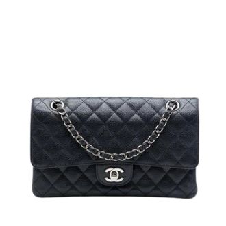 Chanel Pre-owned Vintage Double Flap Shoulder Bag - Dames - Pre-owned - Zwart - Maat: ONE Size Leer