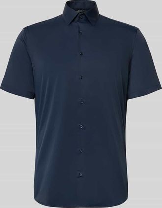 Jake*s Slim Fit Business-Hemd mit Kentkragen in Marine, Gr&ouml;&szlig;e 37/38
