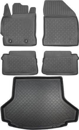 OEM Toyota Auris Ii Kombi De 07.2013 A 12.2018 Set - Alfombrillas Para Coche + Alfombrilla Para Maletero