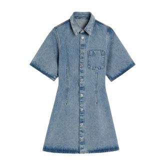 Ami Dames, Jurken, Blauw, Maat: XS