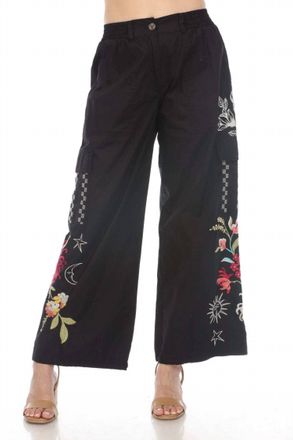Johnny Was Drawstring Hem Cargo Pant In Malory