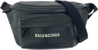 Balenciaga Pre-owned Cross Body Bags, male, Black, Size: ONE SIZE Pre-owned Leather shoulder-bags