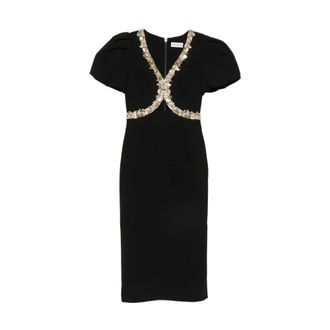 Rebecca Vallance Dames, Jurken, Zwart, Maat: L