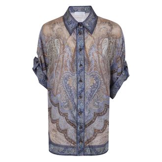 Zimmermann Dames, Blouses & Shirts, Veelkleurig, Maat: S Zijde