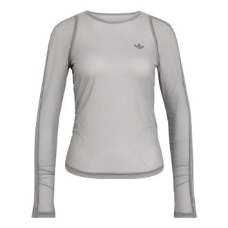 adidas (WMNS) adidas Sport Longsleeve Shirt Asia Sizing Grey Three KW9624