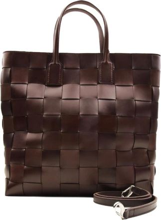 Dragon Diffusion Pine 4cm Strap Office Stijl Tas - Dames - Shoppers - Bruin - ONE Size - Leer - Tassen