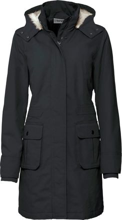 Bonprix Parka BONPRIX, Damen, Gr. 38, schwarz, Obermaterial: 100% Baumwolle. Futter: 100% Polyester. &Auml;rmelfutter: 100% Polyester, unifarben, tailliert, Jacken
