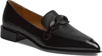 Django & Juliette Elliots Pointed Toe Loafer in Black Patent Leather at Nordstrom, Size 41