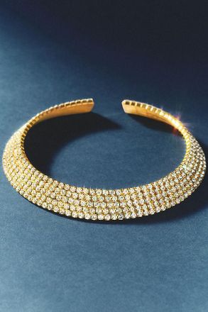 Shashi Gold Tennis Choker Necklace