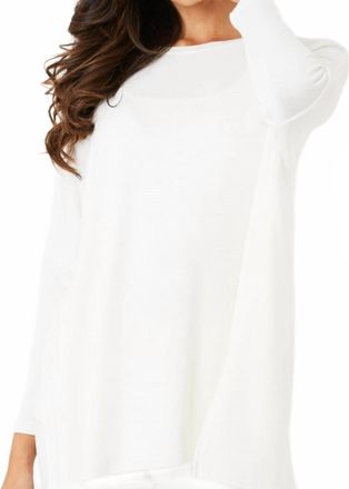 French Kyss Womens Scoop Neck Top In Ivory