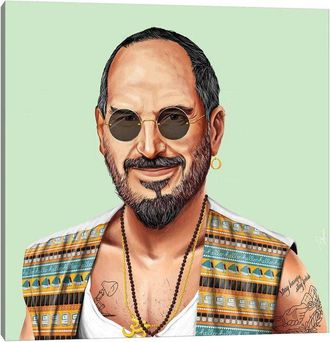 iCanvas Steve Jobs By Amit Shimoni Wall Art