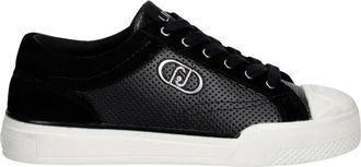 Liu Jo Schoenen, Dames, Zwart, 40 EU, Leer, Benson 01 Sneakers