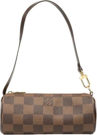 Louis Vuitton Pre-owned Papillon Pochette - Dames - Vintage Schoudertas - Bruin - ONE Size - Vintage