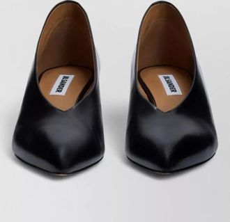 Jil Sander leather pointed-toe pumps